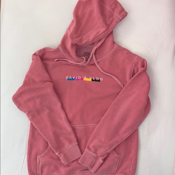 Pink David’s Vlog Hoodie - Picture 1 of 3